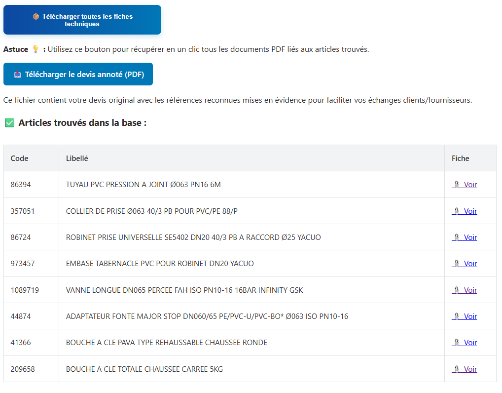 Fiches Techniques